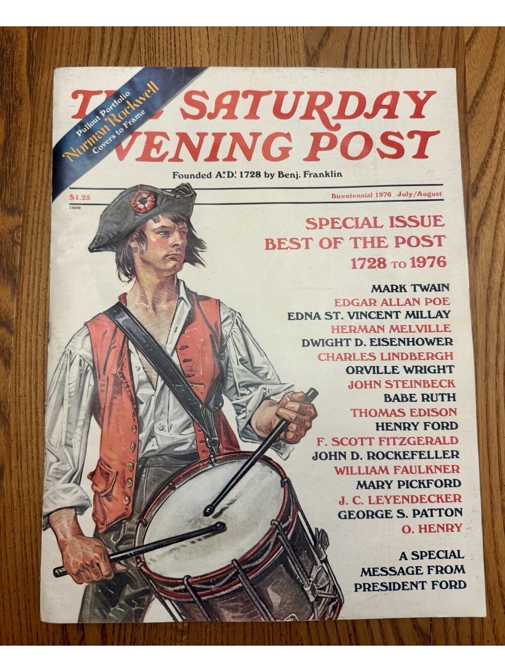THE SATURDAY EVENING POST Bicentennial 1976 July/August Norman Rockwell Magazine